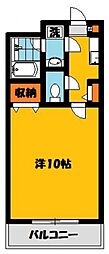 ArtNest 1Kの間取図画像