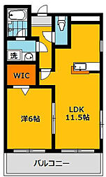プリステージュ 1LDKの間取図画像