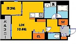 GRANSTORIA 1LDKの間取図画像
