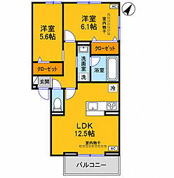 セジュールグリーンひなた 2階/205号室