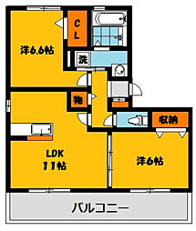 グランビューコート A 1階/106号室