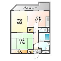 間取図画像 2DK