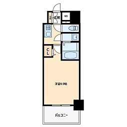 フォーリアライズ尼崎エラン 1406 14階1Kの間取り