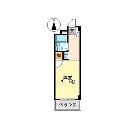 OSビル ワンルームの間取図画像