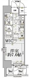エスプレイスアーバンレジデンス 1Kの間取図画像