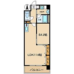 マロンラポール 1LDKの間取図画像