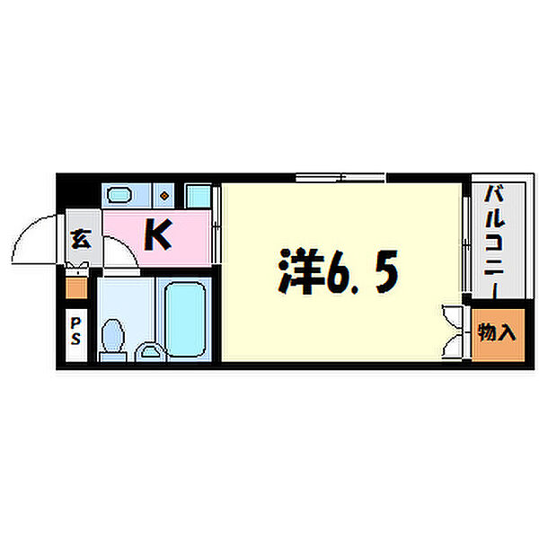 ハイム園田　西棟 201｜兵庫県尼崎市東園田町８丁目(賃貸マンション1K・2階・18.99㎡)の写真 その2