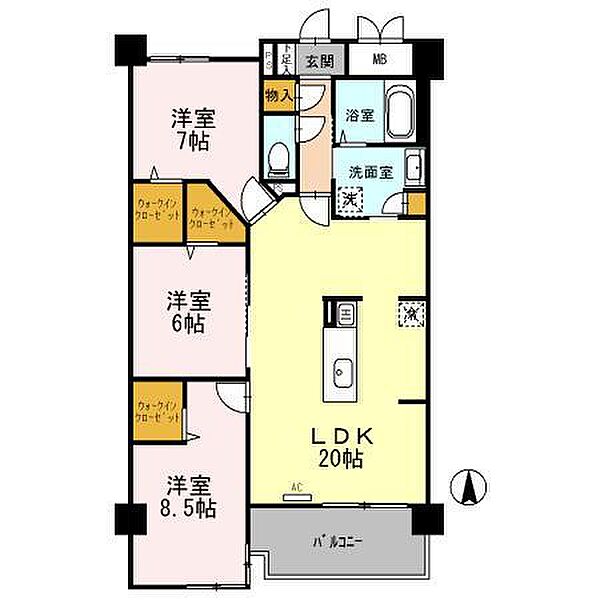 同じ建物の物件間取り写真 - ID:228050178082