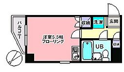 エミネンス兼山 7階ワンルームの間取り