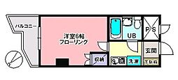 エミネンス兼山 1Kの間取図画像