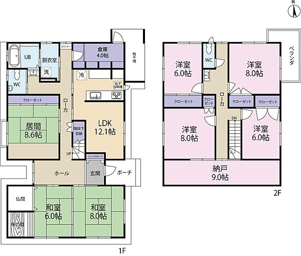 間取りを拡大表示