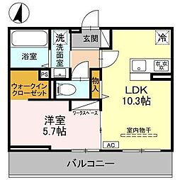 間取図画像 1LDK