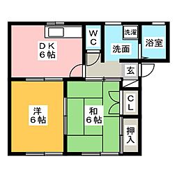 間取図画像 2DK