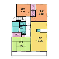 エータイマンション 3LDKの間取図画像