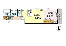 Asakawa1 202 ｜ 愛媛県松山市西石井1丁目（賃貸アパート1LDK・2階・45.32㎡） その2