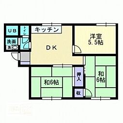フローラル和泉A 3DKの間取図画像