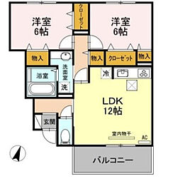 間取図画像 2LDK