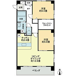 間取図画像 2LDK