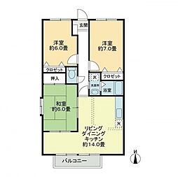 間取図画像 3LDK