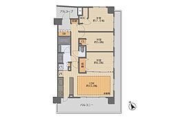 レクセルアベニュー西新井 3LDKの間取図画像