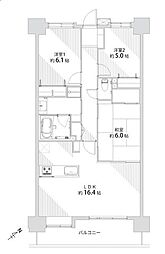 ライオンズガーデンシティ成田 4LDKの間取図画像