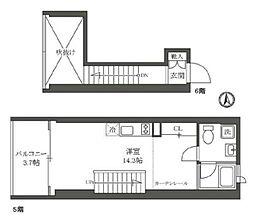 栖倭館 ワンルームの間取図画像