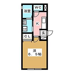 間取図画像 1K