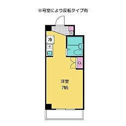 エストレージャ湘南 ワンルームの間取図画像