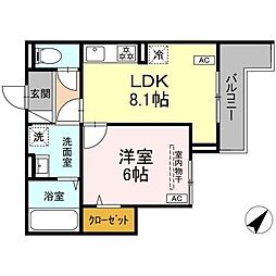 間取図画像 1LDK