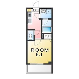 S-RESIDENCE横濱磯子alize 1Kの間取図画像