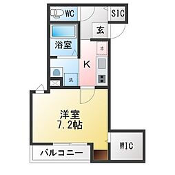 montagna ～モンターニャ～ 1Kの間取図画像