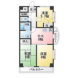GS壱番館 3DKの間取図画像