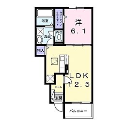 ミライズテラス 1LDKの間取図画像