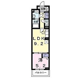 アークステラ 1LDKの間取図画像