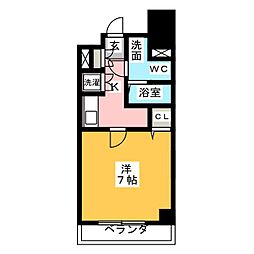 T'sGardenセンター南 1Kの間取図画像