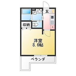 THE SUITE 横浜六浦 1Kの間取図画像