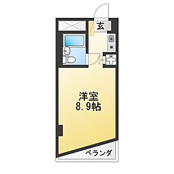 シーサイドコート金沢八景 ワンルームの間取図画像
