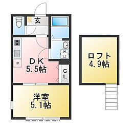 仮称)釜利谷東6丁目新築 1DKの間取図画像