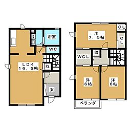 gransol 3LDKの間取図画像