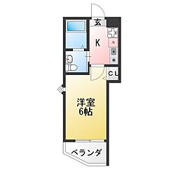 レガーロ金沢八景 1Kの間取図画像