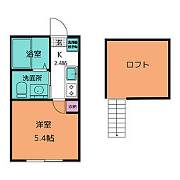VillaMare 1Kの間取図画像