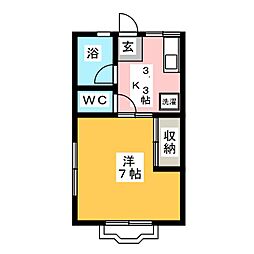 間取図画像 1K