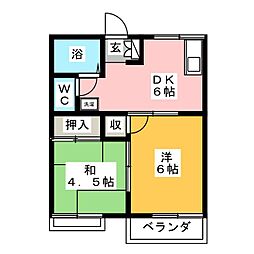 間取図画像 2DK