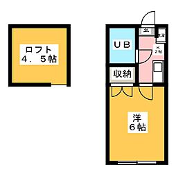 ヴィレッタ戸塚 1Kの間取図画像
