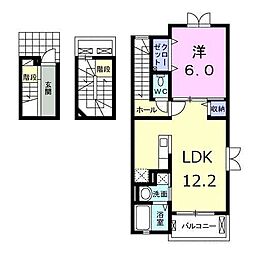 ブライト1 1LDKの間取図画像