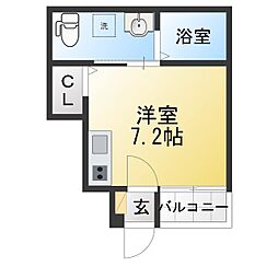 コルニーチェ ワンルームの間取図画像