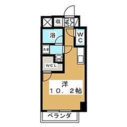 StellaHouse勾当台公園 ワンルームの間取図画像