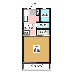 間取図画像 1K