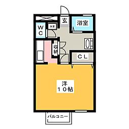 エクセルシオール ワンルームの間取図画像