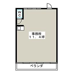 第一ミナミビル 3階ワンルームの間取り